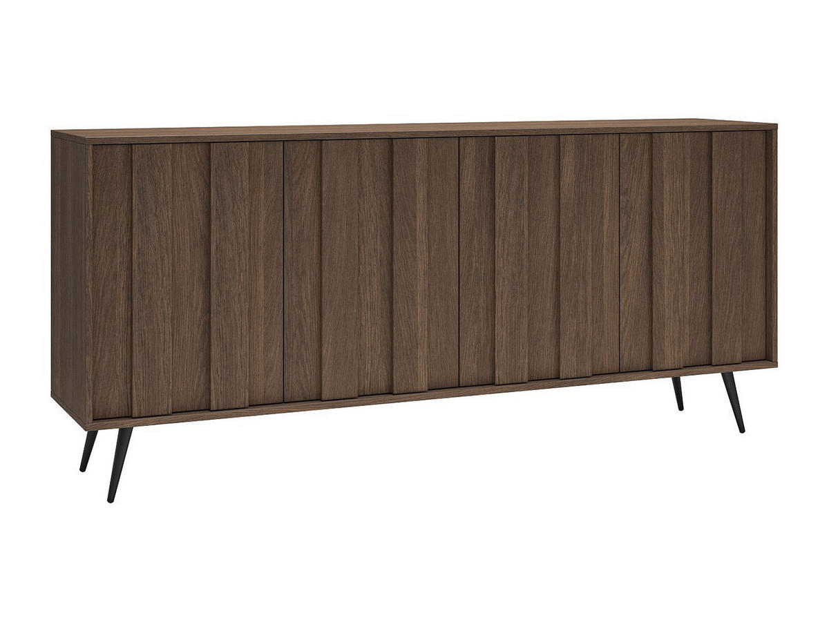 SIDEBOARD - 183.3 cm x 40 cm - holz - naturfarben dunkel Kalsiya - Naturfarben, Holz (183.3/82.6/40cm) - Vente-Unique