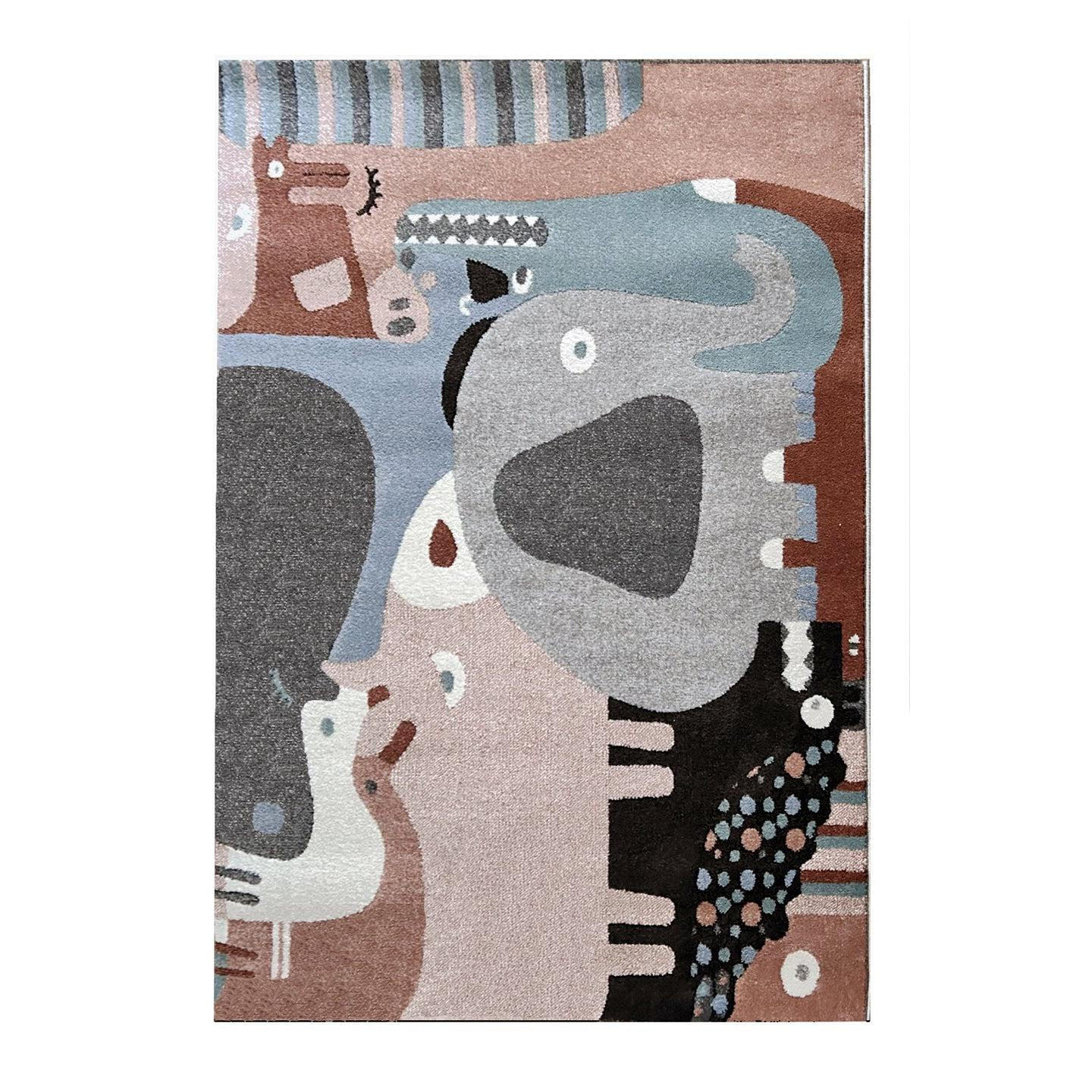 TEPPICH für Kinder mit Waldtieren mehrfarbig - Multicolor, Textil (135/190cm) - AFK Living
