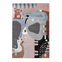TEPPICH für Kinder mit Waldtieren mehrfarbig - Multicolor, Textil (135/190cm) - AFK Living