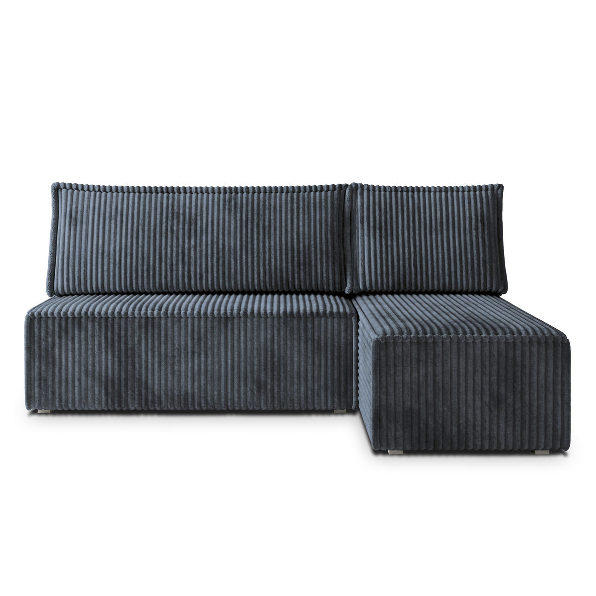 ROHOVÁ SEDAČKA BRISO šedá - šedá, dřevo/textil (200/140cm) - MASSENO