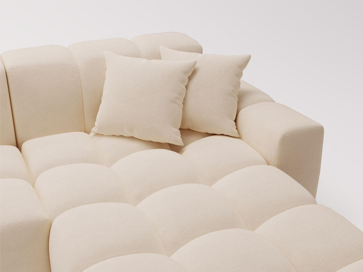 ECKSOFA Loopo Beige Rechts - Beige, Holz/Textil (265/180cm) - Graingold