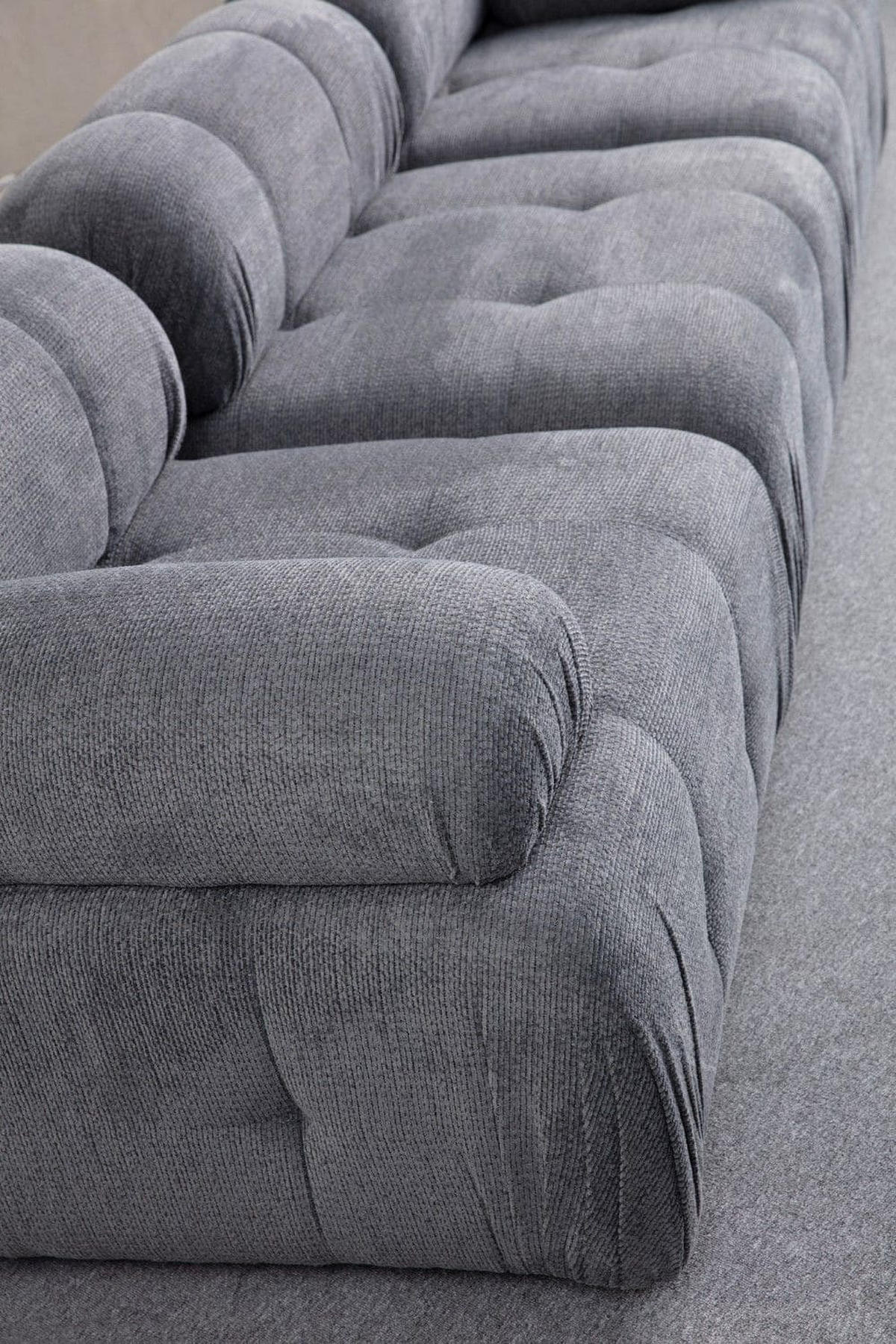 ECKSOFA inklusive Hocker - Schwarz/Grau, Holz/Kunststoff (290/160cm) - myHomelando