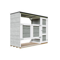 MÜLLTONNENBOX 2er 240L, M981A-TUNDRA GREY, aus wetterfestem LP Smartside Holz - Grau, Holz (217/159/75cm) - Timbela