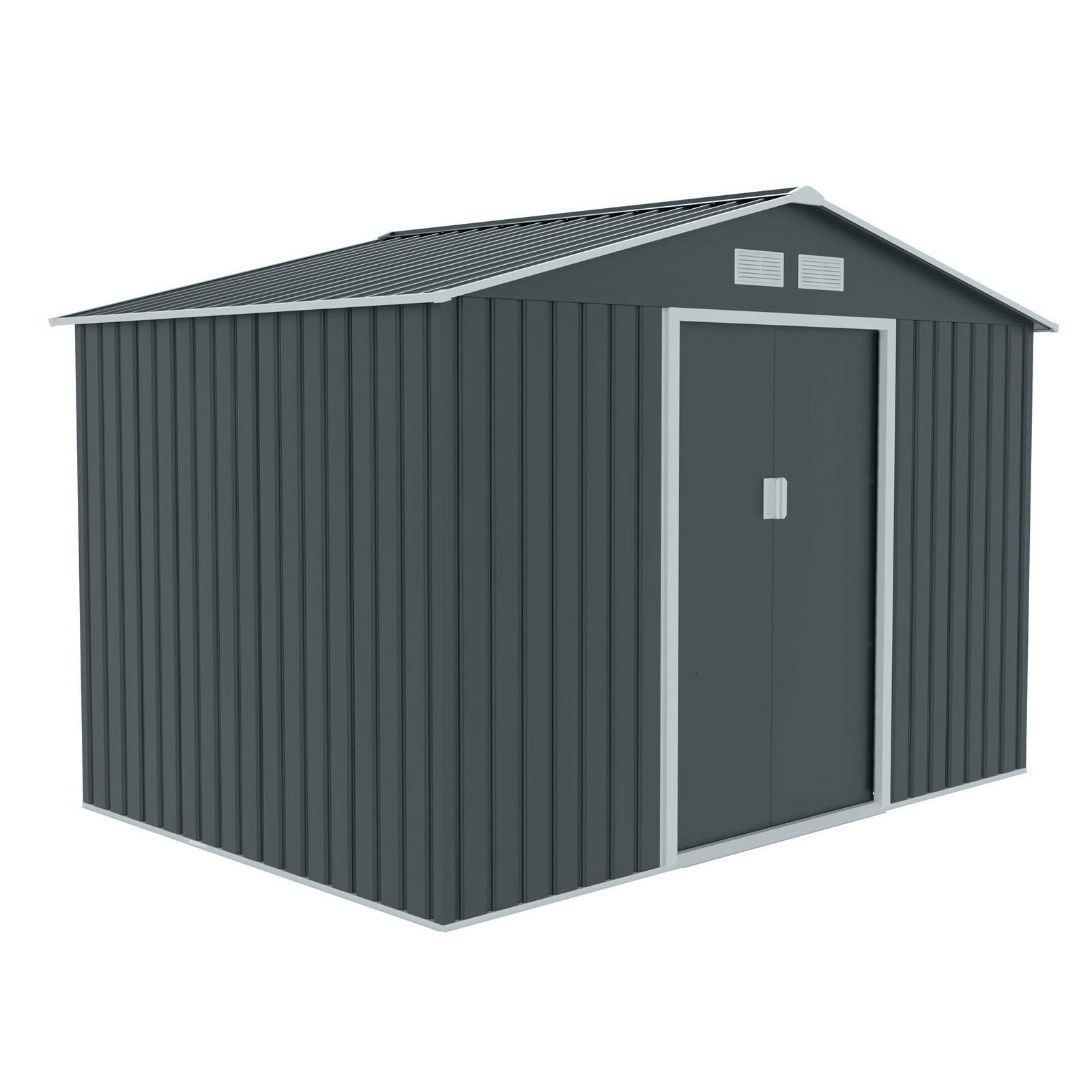 GERÄTEHAUS S200 Metall Grau - Grau, Metall (191/192/277cm) - HATTORO