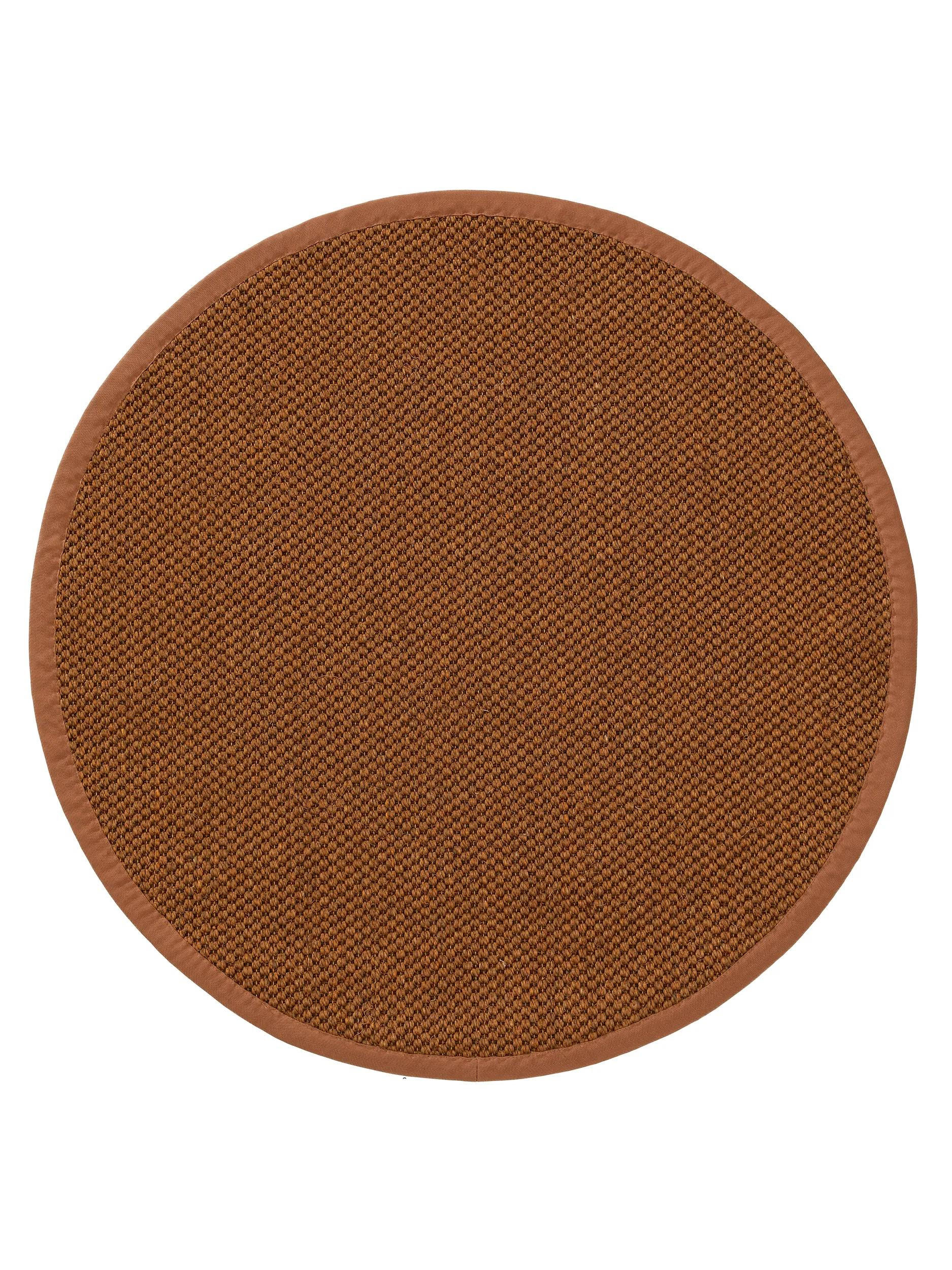 SISAL koberec Greta Světle hnědá ø 250 cm kulatý - světle hnědá, textil/umělá hmota (250/250cm) - benuta Pure