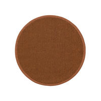 SISAL koberec Greta Světle hnědá ø 250 cm kulatý - světle hnědá, textil/umělá hmota (250/250cm) - benuta Pure