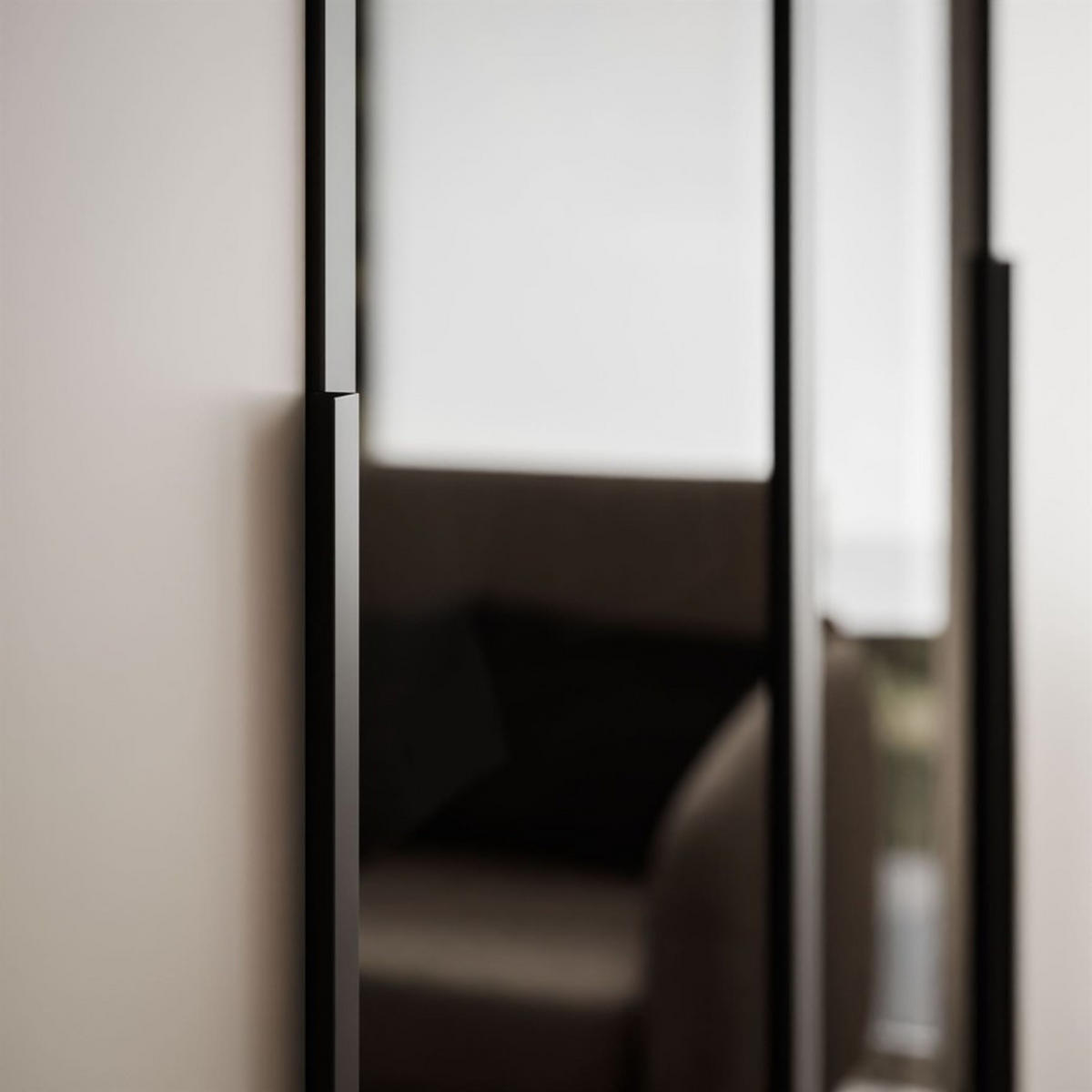 VIERTÜRIGER Schrank ATRIUM mit Glasfront - Kaschmir, Holzwerkstoff (200/210/57cm) - Lookway