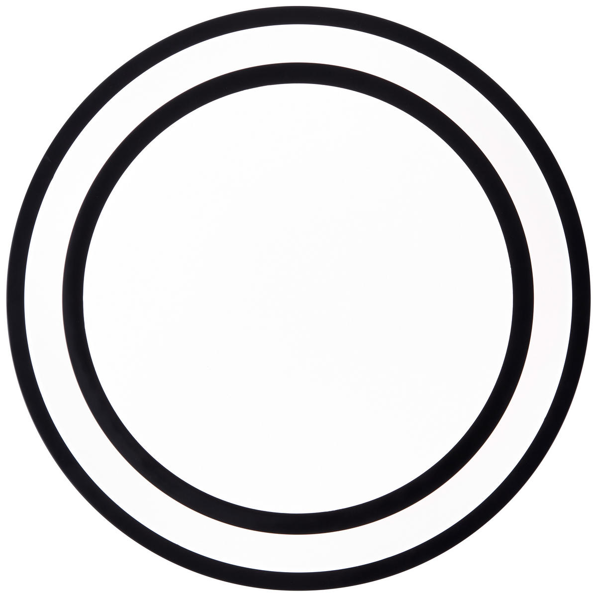 WANDLEUCHTE Luciano Schwarz/Weiß 49,5/49,5/7 cm - Multicolor, Metall (49.5/7/49.5cm) - Brilliant