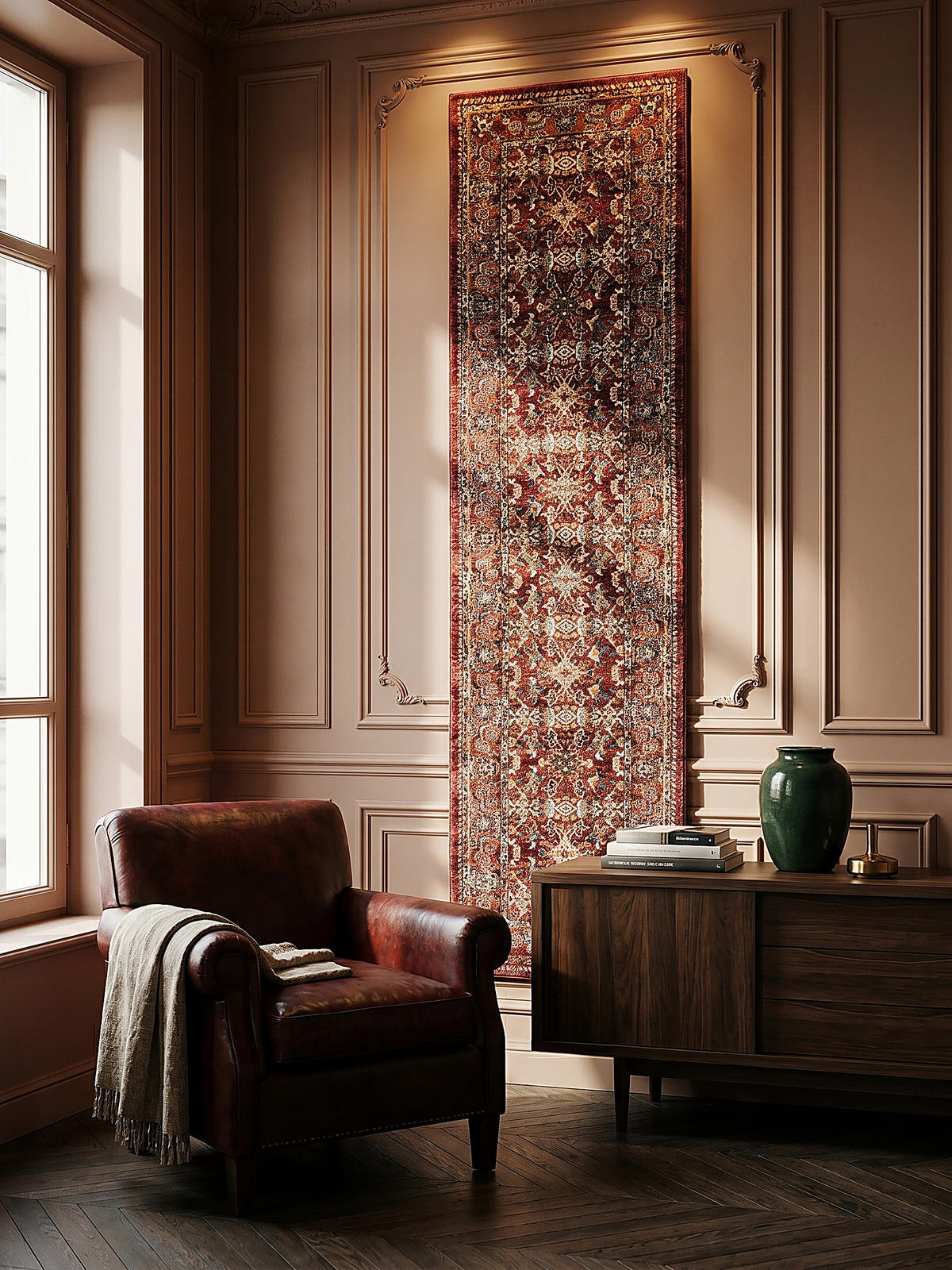 KURZFLORTEPPICH GLAZERT, im Berber-Stil, Rot, 80 x 150 cm - Rot, Textil (150/80cm) - KADIMA DESIGN