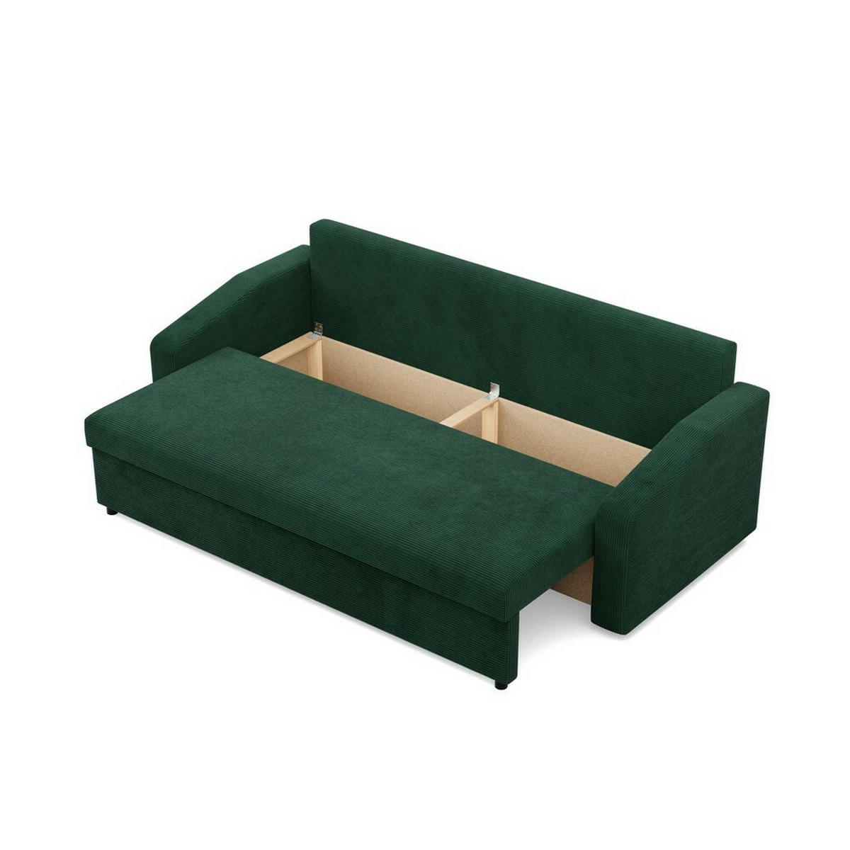 SOFA Neo mit abgeschrägter Armlehnen grün - Grün, Textil (220/92/92cm) - SIMKAM Furniture