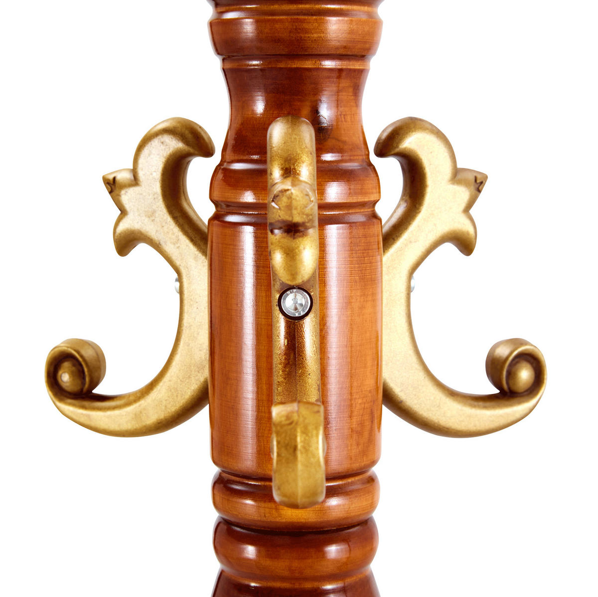 KLEIDERSTÄNDER mehrstöckig 195 cm Massivholz Holzoptik - Braun, Metall (48/195/48cm) - Beauniv