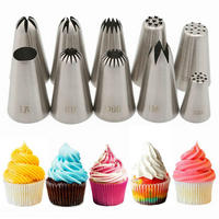 SPRITZTÜLLEN Set 10 Stück Edelstahl - Silberfarben, Metall (2.5/1/4.4cm)