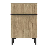 SCHUHSCHRANK 60/34.5/90cm,Aufbewahrungsschrank mit verstellbaren Einlegeböden,Naturfarben - Naturfarben, Holz (60/95/34.5cm) - LVHOM