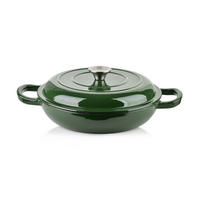 BRATPFANNE Verdeluxe Grün 26x26xh11 cm Metall - Grün, Metall (26/26/11cm) - Mondex