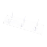 KLEIDERABLAGE Factory Weiß - Weiß, Metall (42/11/6cm) - LOFT42