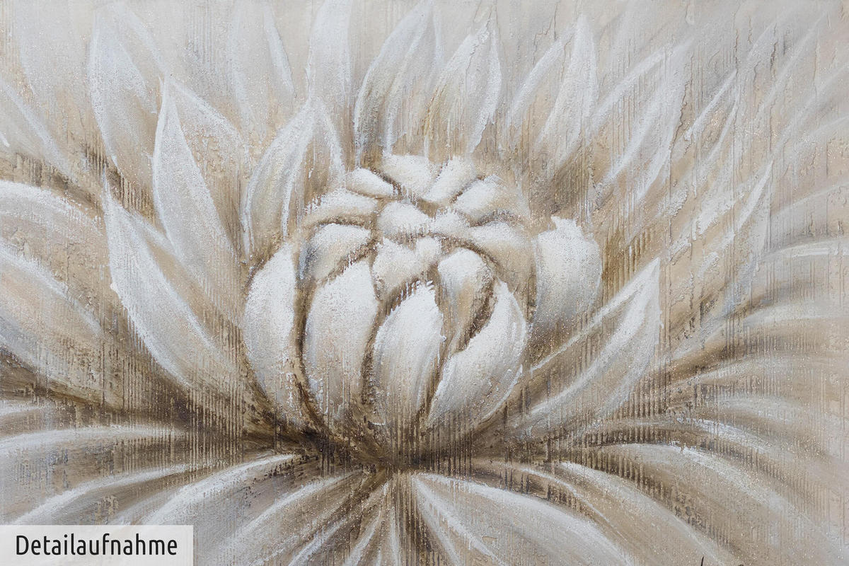 ACRYLBILD HANDGEMALT 120/60 cm - Beige, Holz/Textil (120/60cm) - KUNSTLOFT