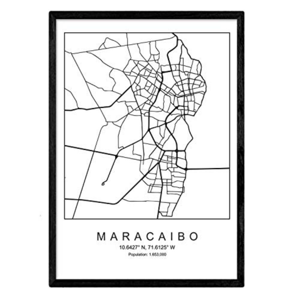 POSTER Maracaibo Skandinavischen Stil A3 Rahmenlos - Klar, Papier (29.7/5/42cm) - Nacnic