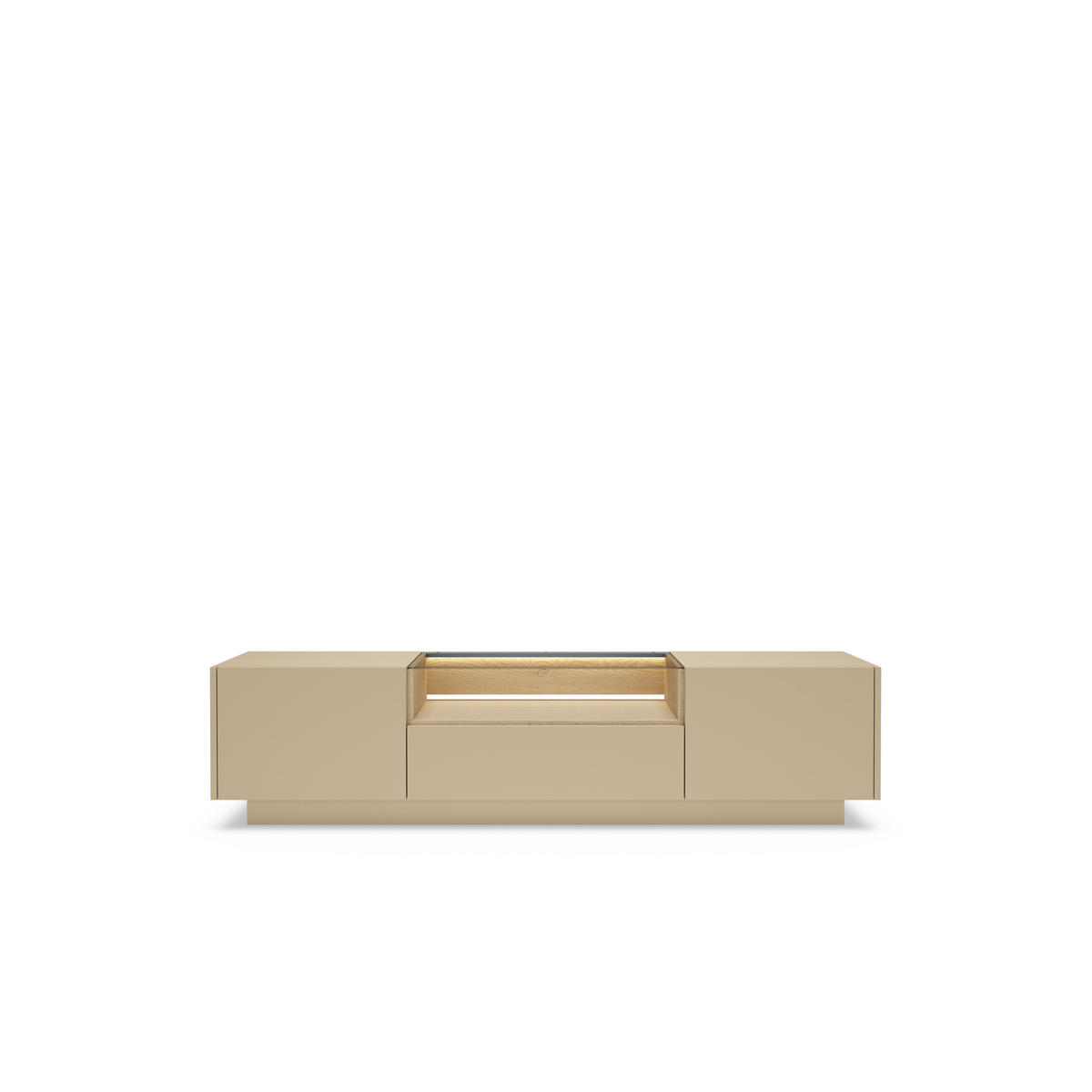 TV-SCHRANK: Kakao + Cremona-Eiche, 176,4 x 43,4 x 39,5 cm - Braun, Holzwerkstoff (176.4/43.4/39.5cm) - 3XE LIVING