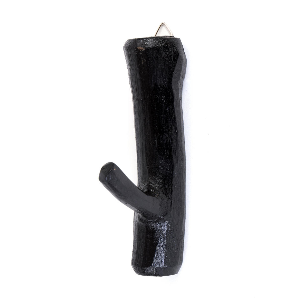 GARDEROBENHAKEN Limb 6er-Set Teakholz Wurzel - Schwarz, Holz (2/17/10cm) - DESIGN DELIGHTS