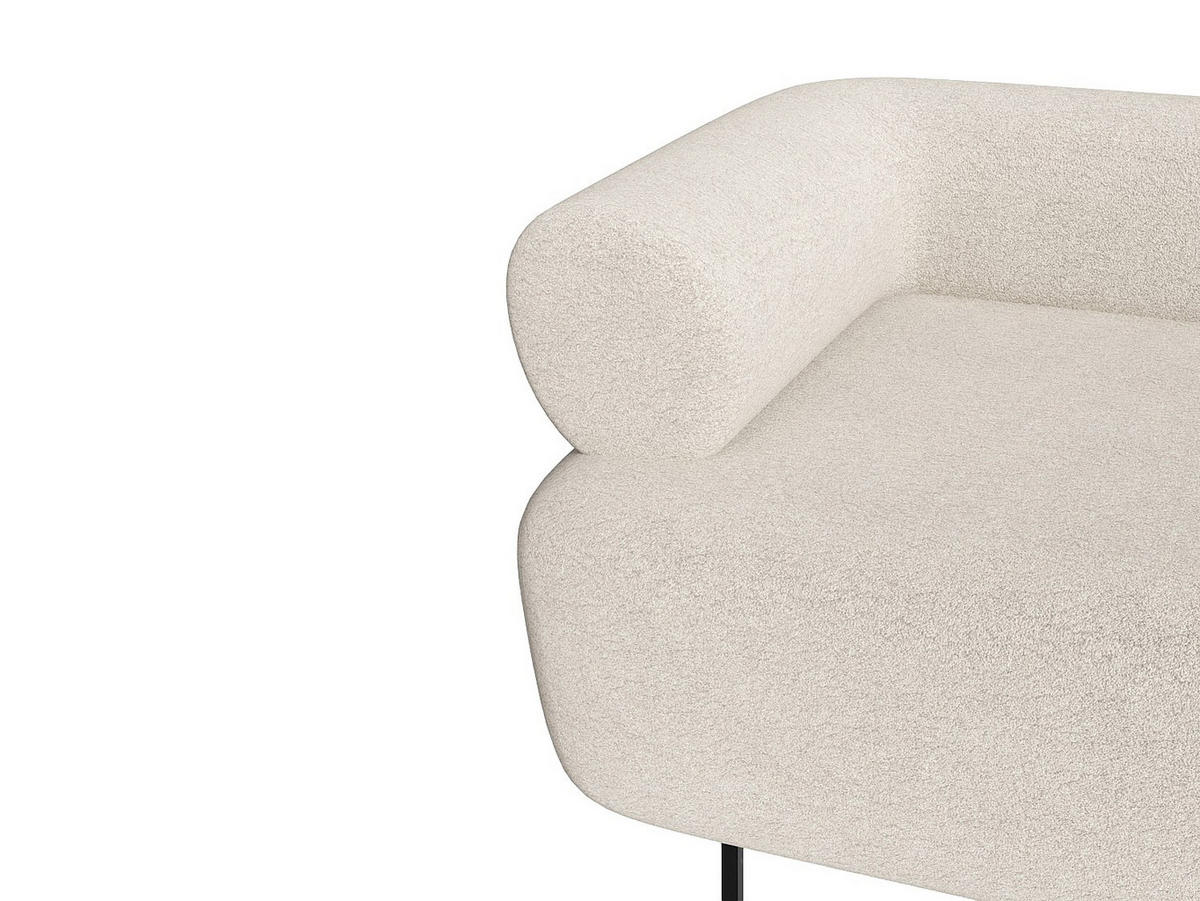 SESSEL mit gerader Rückenlehne - 1 Person - Stoff - Gebrochenes Weiß - - Weiß, Textil (71/62/82cm) - Vente-Unique