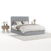 POLSTERBETT Vienna mit Stauraum 160/200 cm Grau im Alta Stoff - Schwarz/Grau, Holz/Holzwerkstoff (160/200cm) - AltaBeds
