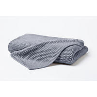 STRICKDECKE 130x170 cm, Kuscheldecke aus 100% Polyacryl, Flauschige Wohnzimmer Wohndecke für Sofa, Bett, Couch uvm. - Grau - Grau, Textil (130/170cm) - Carpe Sonno