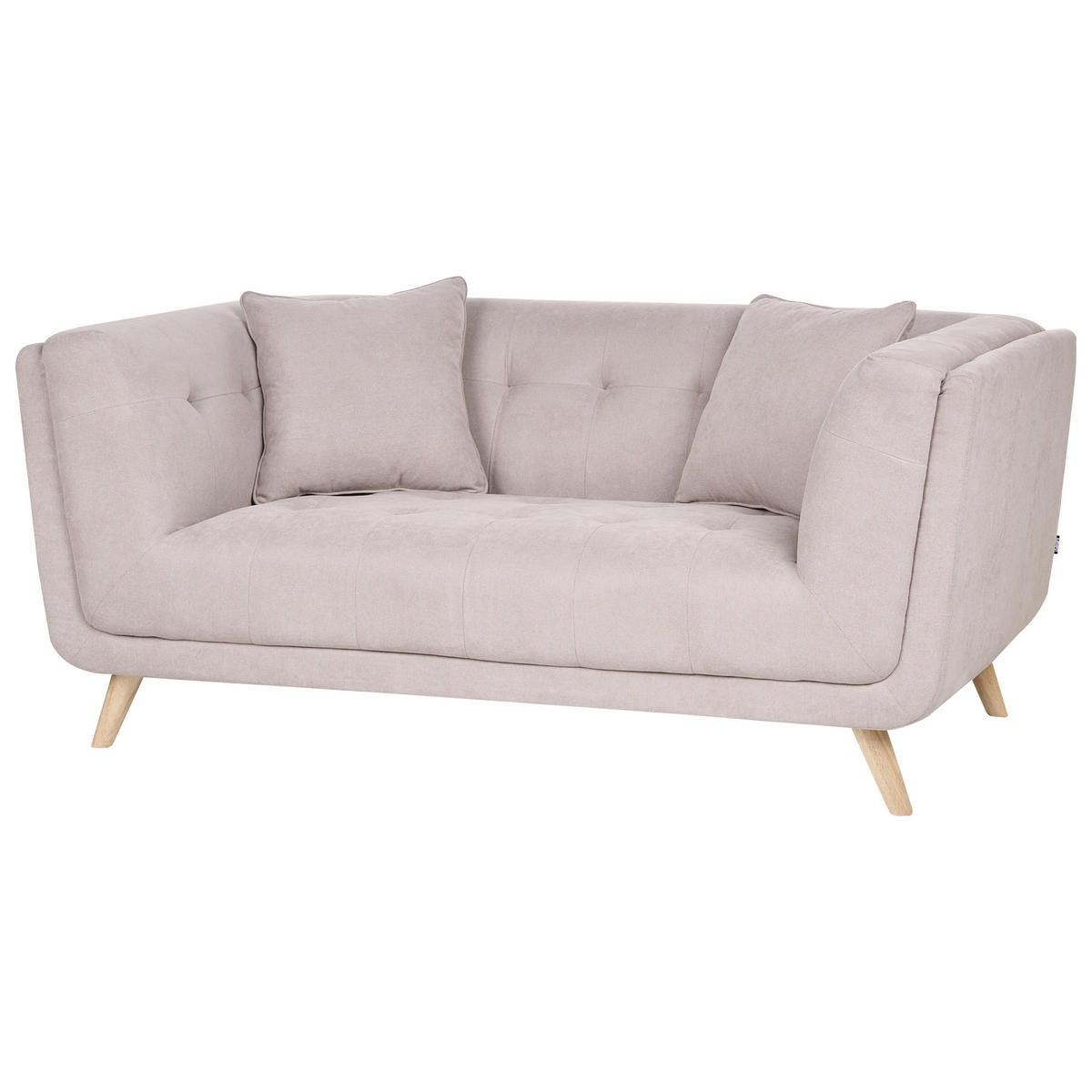 POHOVKA 2-místná Látka Taupe Habo - světle hnědá, textil (176/78/72cm) - Beliani