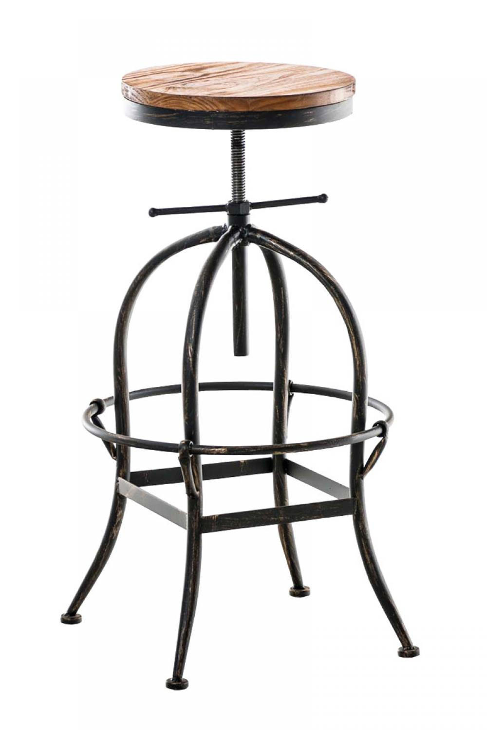 BARHOCKER Metall bronze - Bronzefarben, Metall (45/71/45cm) - CLP