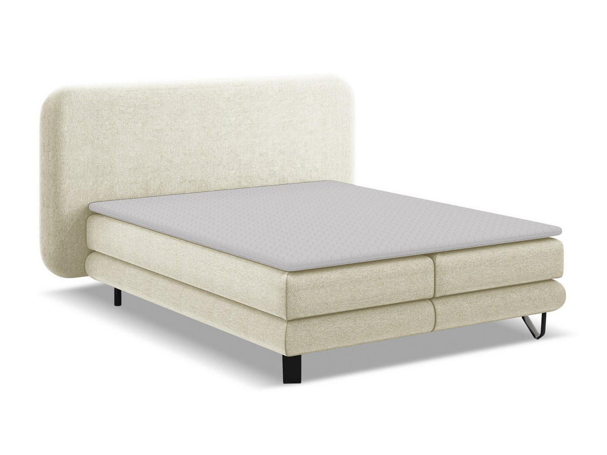 POLSTERBETT mit Bettkasten und Lattenrost 190x215 Grau - Dunkelgrau/Schwarz, Kunststoff/Textil (140/200cm) - Makamii