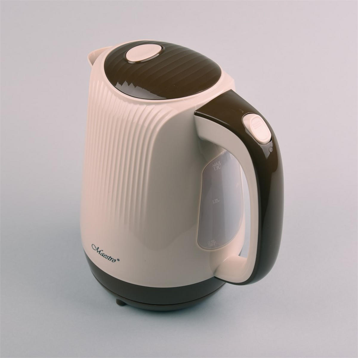 WASSERKOCHER ELEKTRISCH Beige 11/11/22 cm MR042BEIGE - Beige, Kunststoff (11/22/11cm) - Maestro 