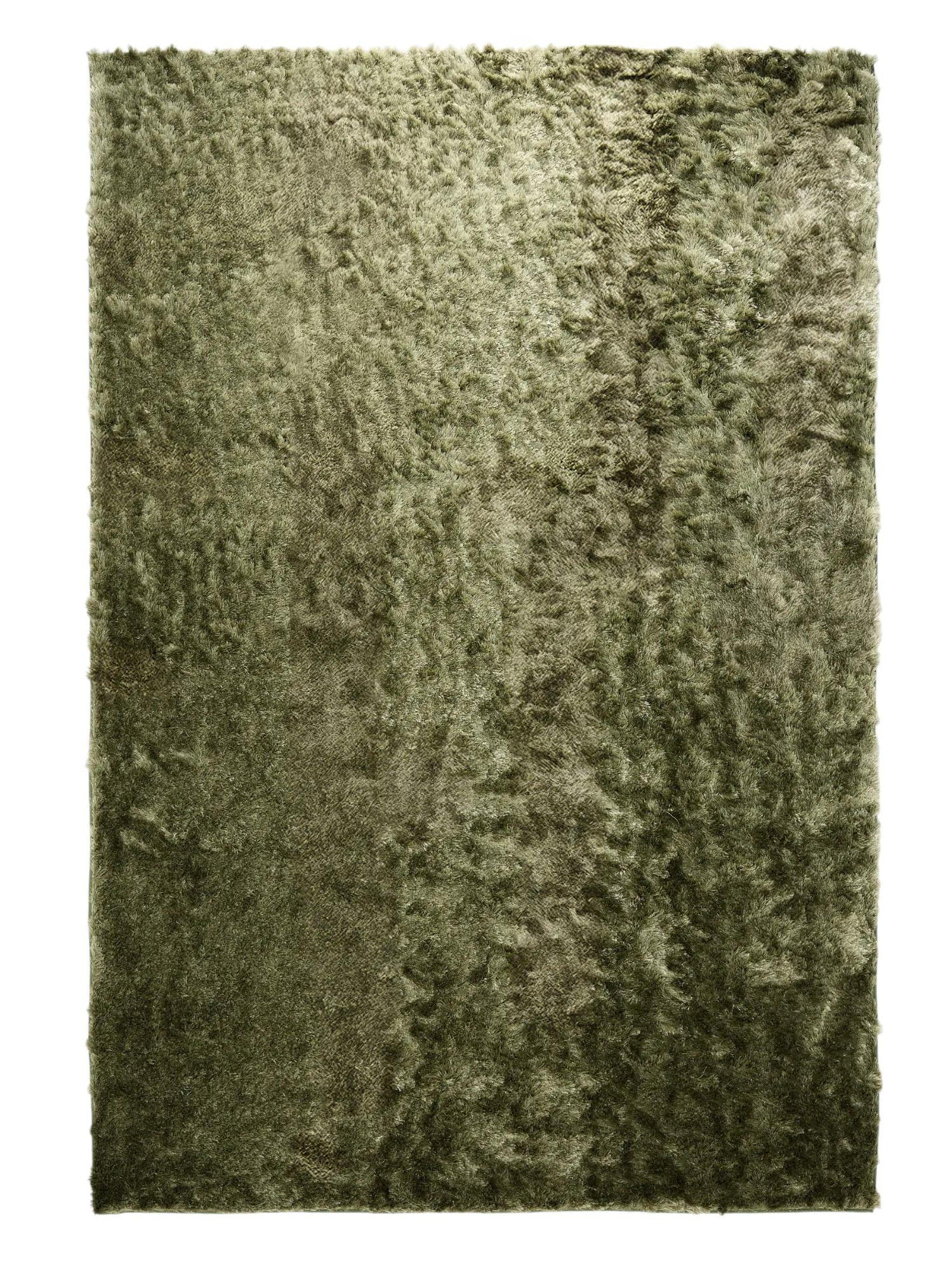 benuta Hochflorteppich Grün 200x290 cm