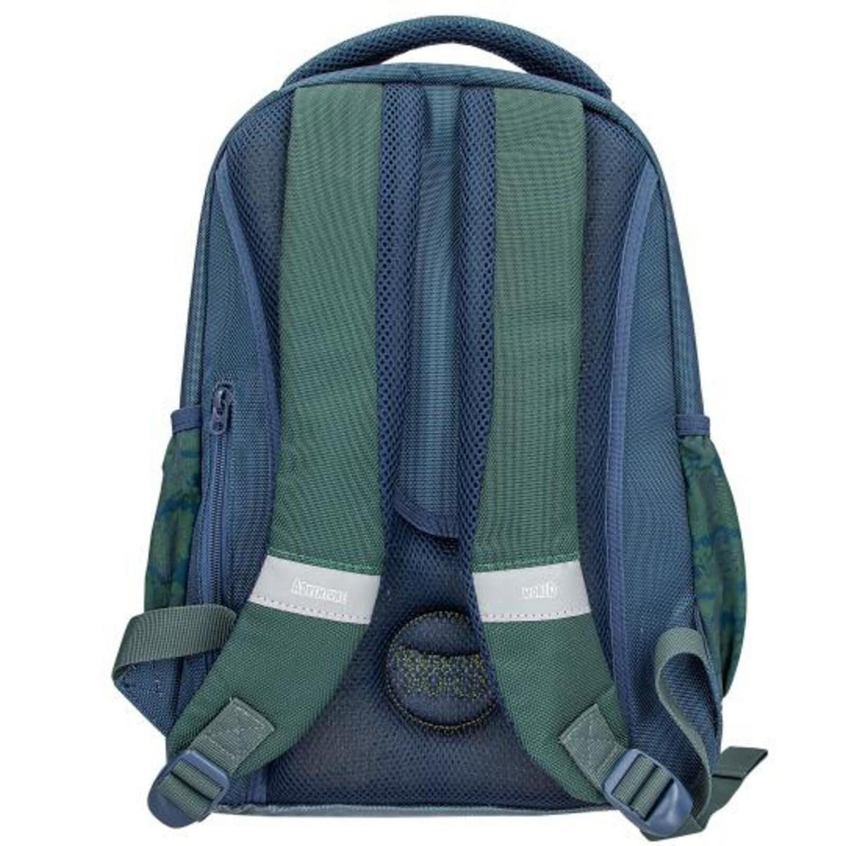 SCHULRUCKSACK SCHLANGE Adventure World blau-grün 19 x 30 x 40 cm - Blau/Grün, Textil (30/19cm) - Depesche Germany