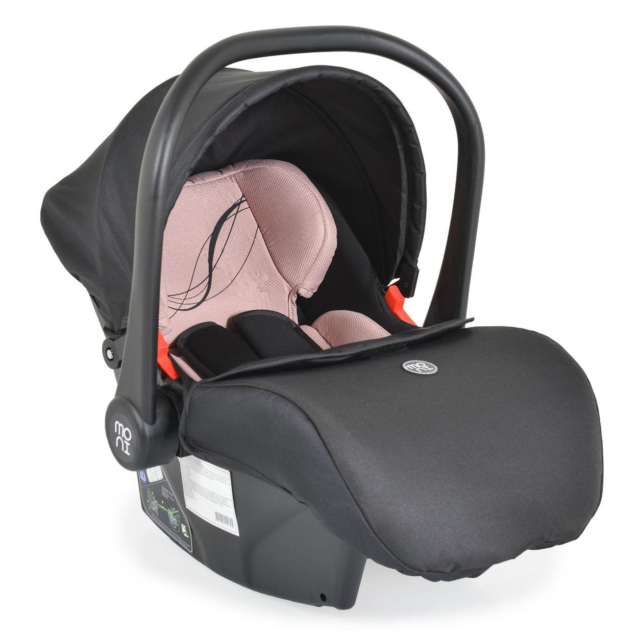 BABYSCHALE i-Size Multi (40 - 87cm) rosa Gruppe 0+ Fußabdeckung Kopfstütze Gurt - Rosa, Kunststoff (33/73/42cm) - Moni