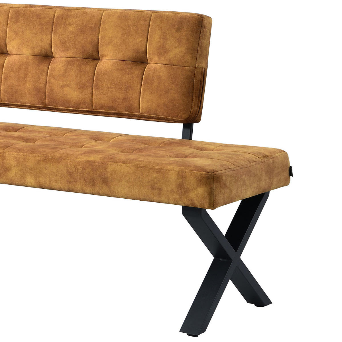 SITZBANK KAREN - Gelb, Metall (120/48/56cm) - B&D Home