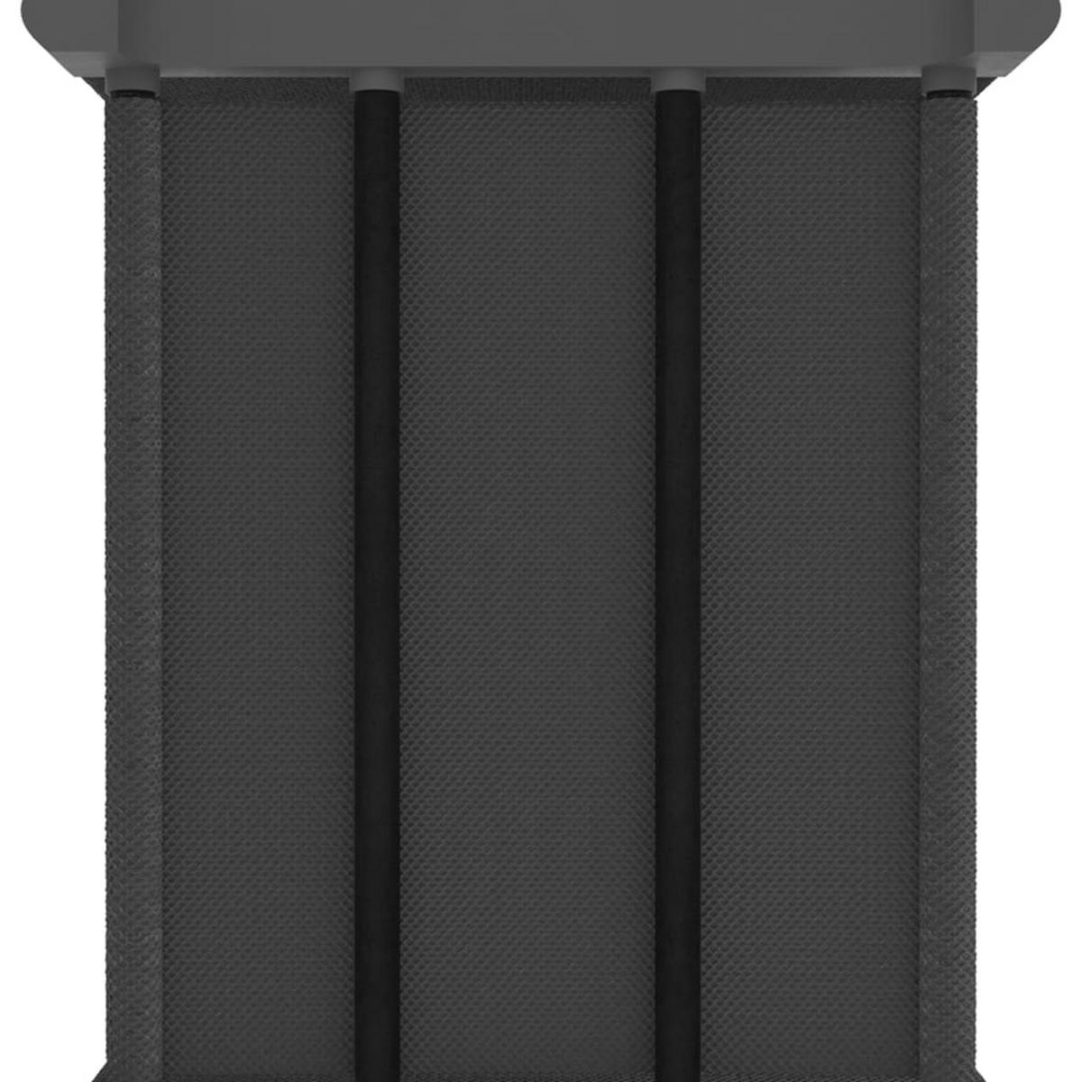 BÜCHERREGAL mit 6 Fächern, 6 Boxen 103/30/72,5 cm aus Stoff, Stahl Grau - Grau, Metall (103/72.5/30cm) - vidaXL