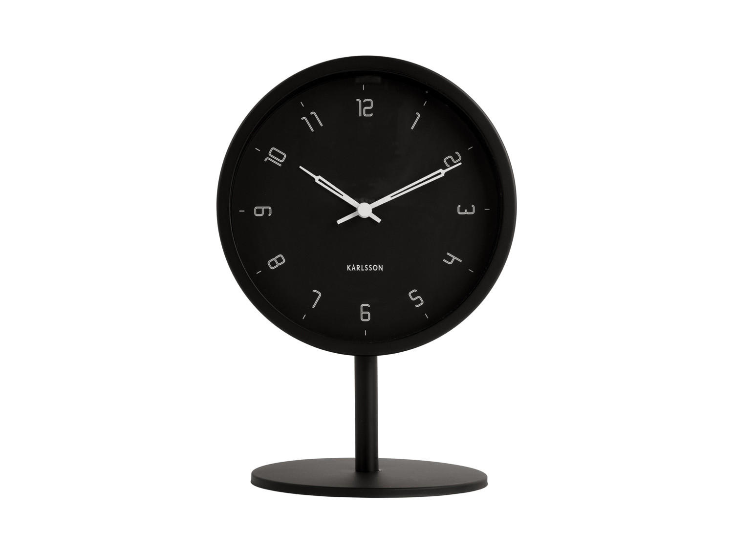 TISCHUHR Stark Schwarz 1.2/15/22.5 cm - Schwarz, Metall (15/22.5/1.2cm) - Karlsson