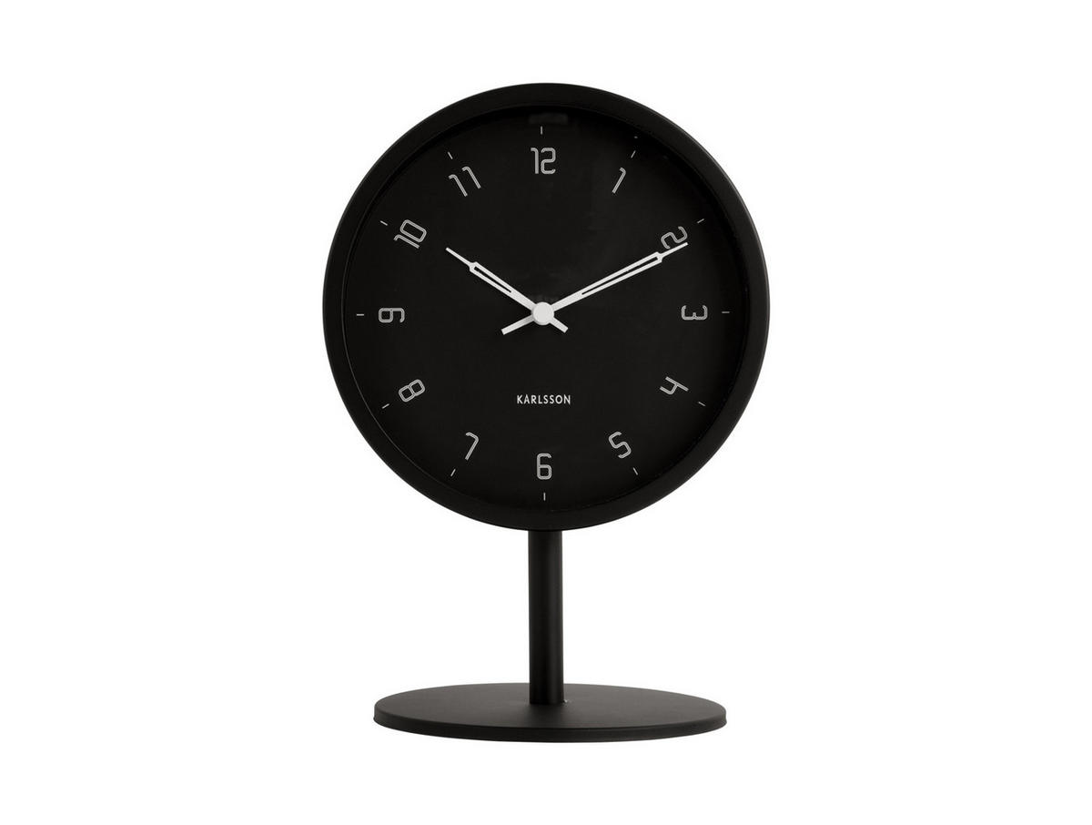TISCHUHR Stark Schwarz 1.2/15/22.5 cm - Schwarz, Metall (15/22.5/1.2cm) - Karlsson