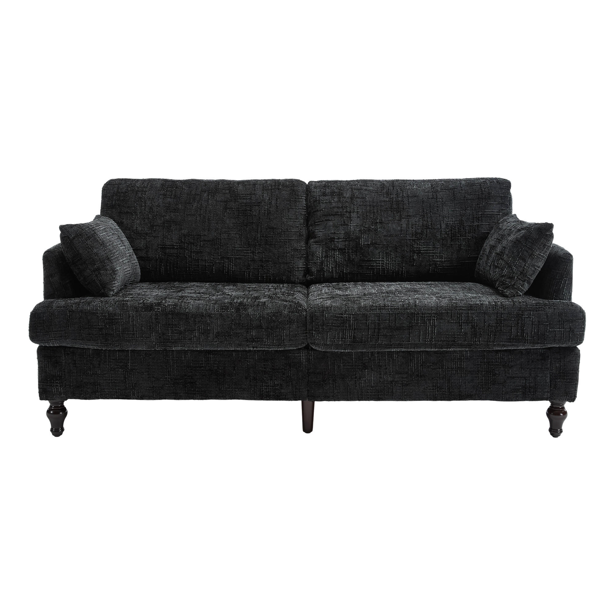 SOFA 2-Sitzer 175/83/78 cm Schwarz - Schwarz, Textil (83/78/175cm)