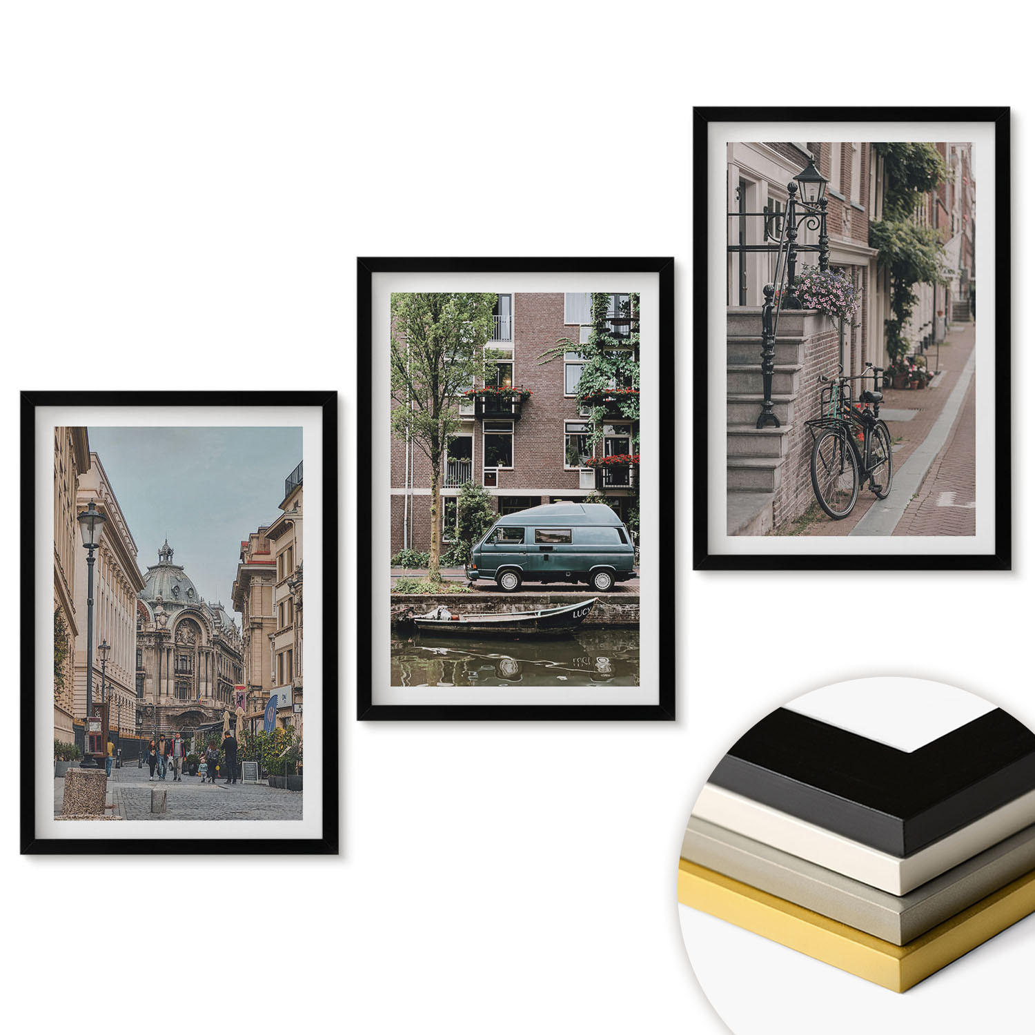 ArtPrintCave Wandbilder Schwarz 40x60 cm