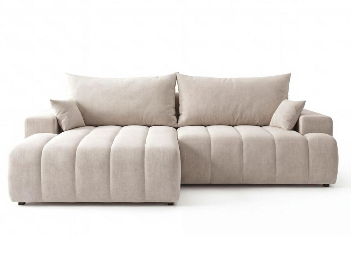 ECKSOFA Caleo Beige Links - Beige, Holz/Textil (270/170cm) - Graingold