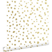 TAPETE Terrazzo-Motiv 53 cm x 10.05 m - Weiß, Papier (53/1000cm) - ESTAhome