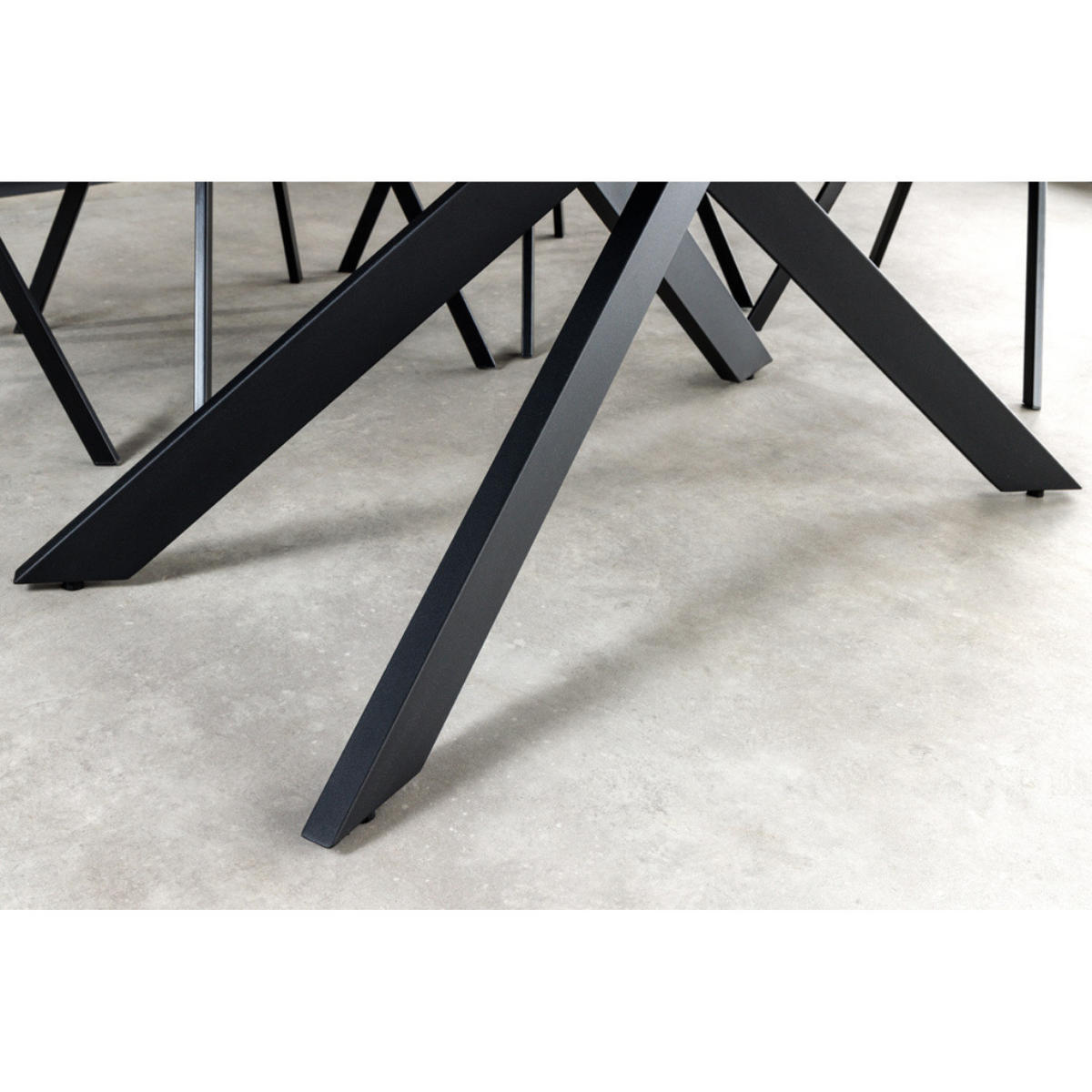 ESSTISCH ALPINE Keramik Weiß, Schwarzes 160/200 cm - Weiß/Grau, Keramik (90/160/76cm) - riess-ambiente