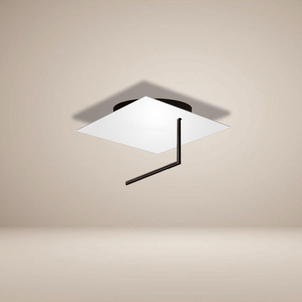 s.luce Led-Wand-/Deckenlampe Weiß 30x16x30 cm