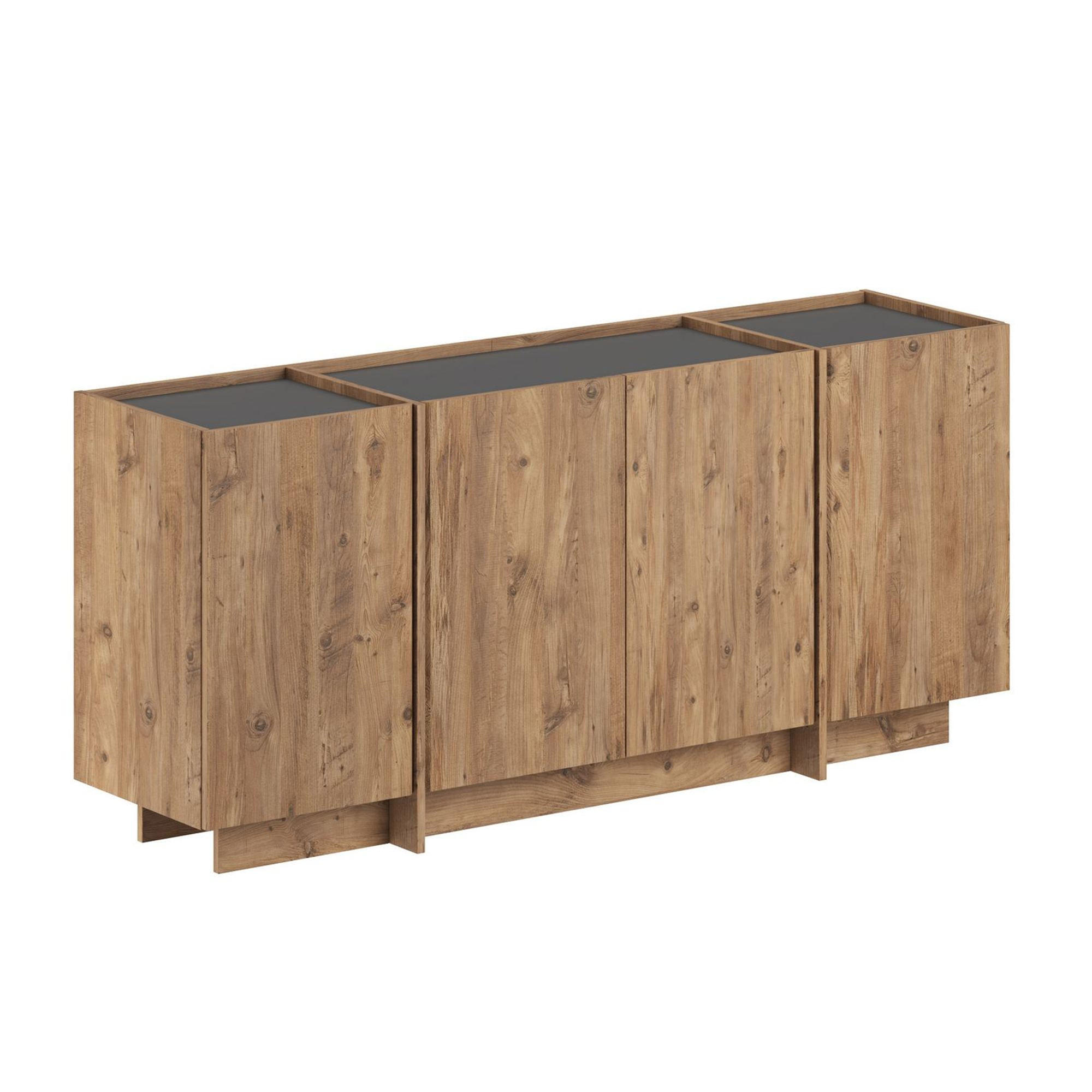 BUFFETSCHRANK dorma Braun - Braun, Holz (180/80/45cm) - Habitat Garten