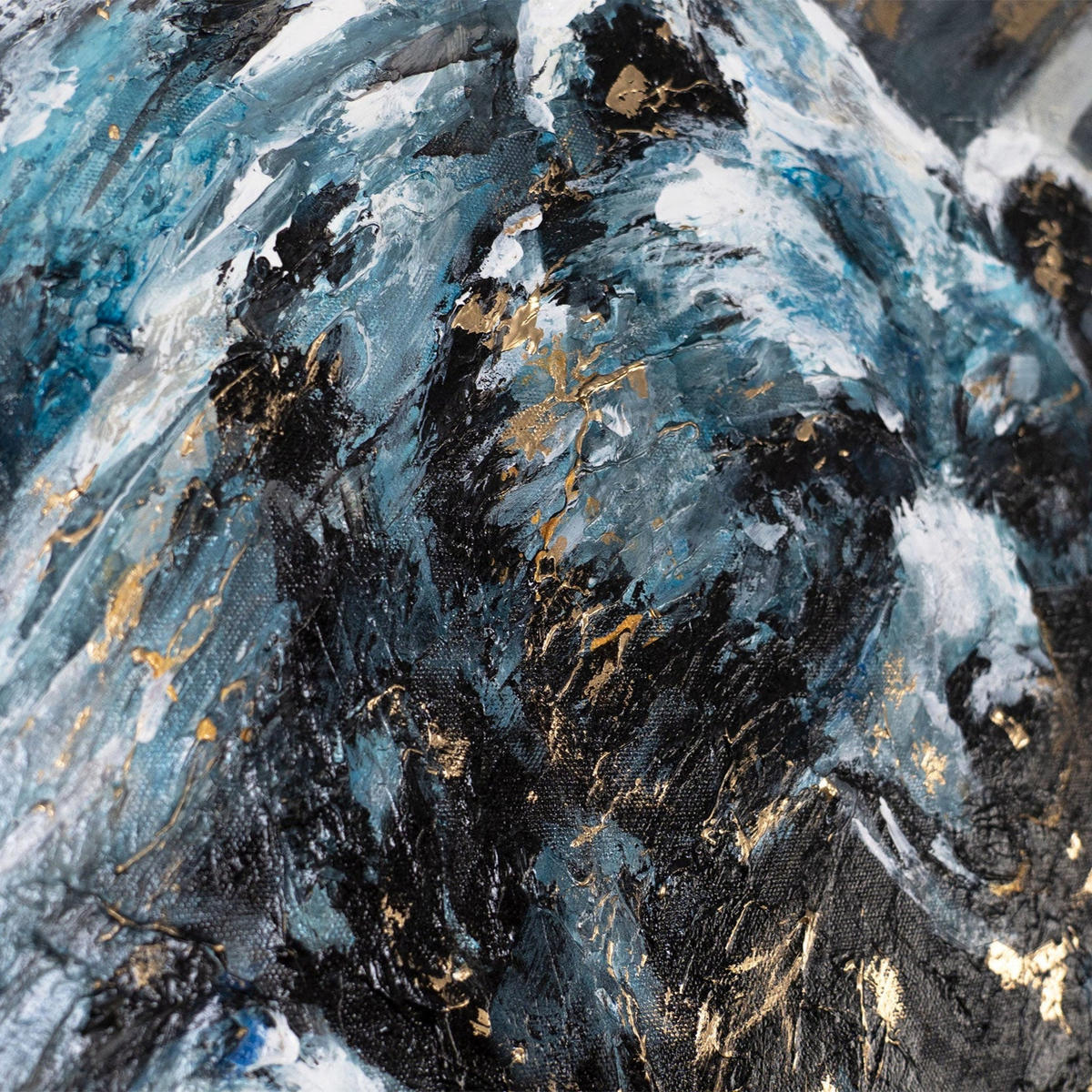 GEMÄLDE Tierische Kraft auf Keilrahmen 115x50 cm - Multicolor, Holz (115/50cm) - YS-art gallery