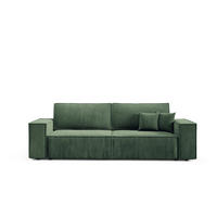 SCHLAFSOFA mit Bettkasten Grün - Grün, Textil (255/88/102cm) - Furnisell