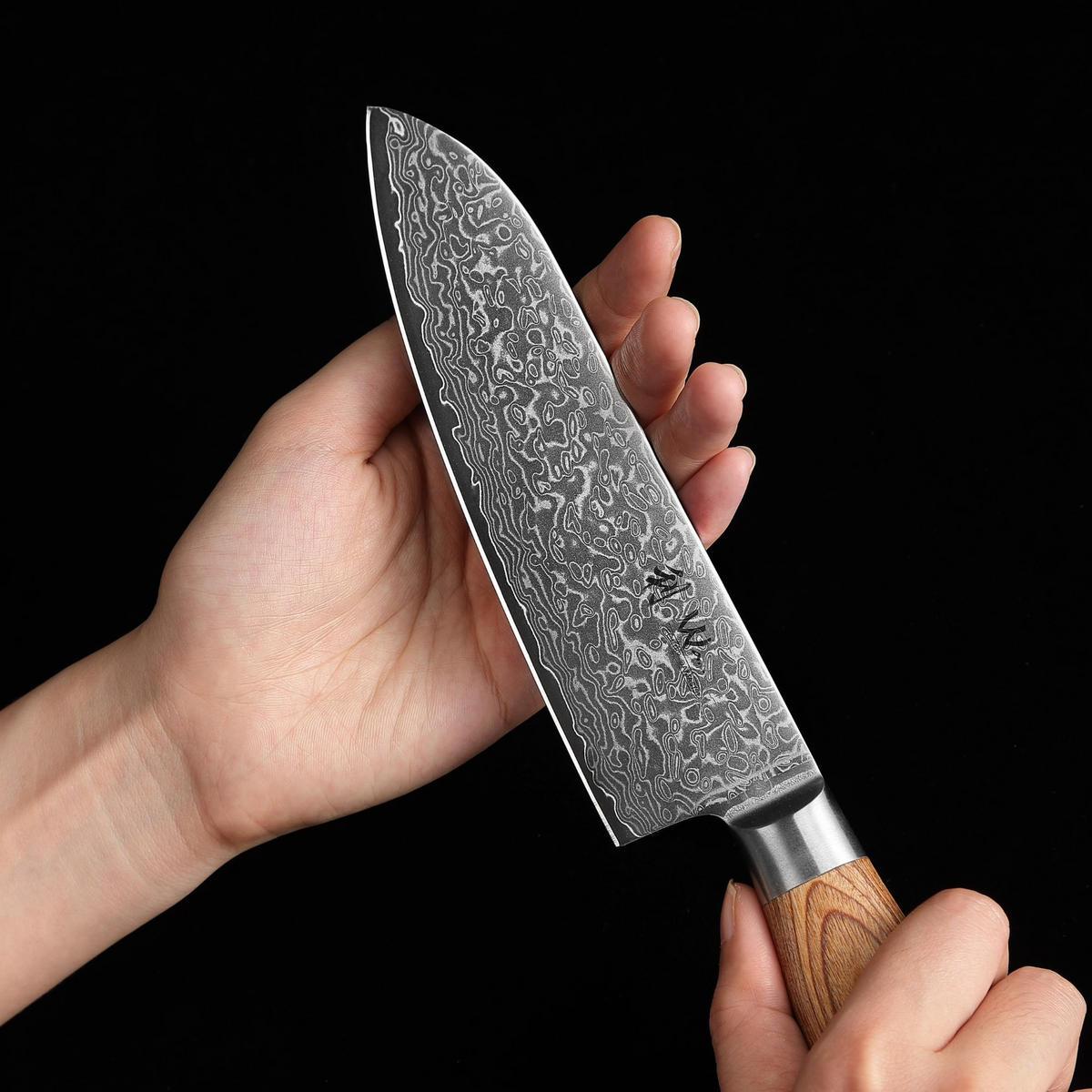 SANTOKUMESSER 16 cm - Braun, Glas/Metall (30cm) - Wakoli