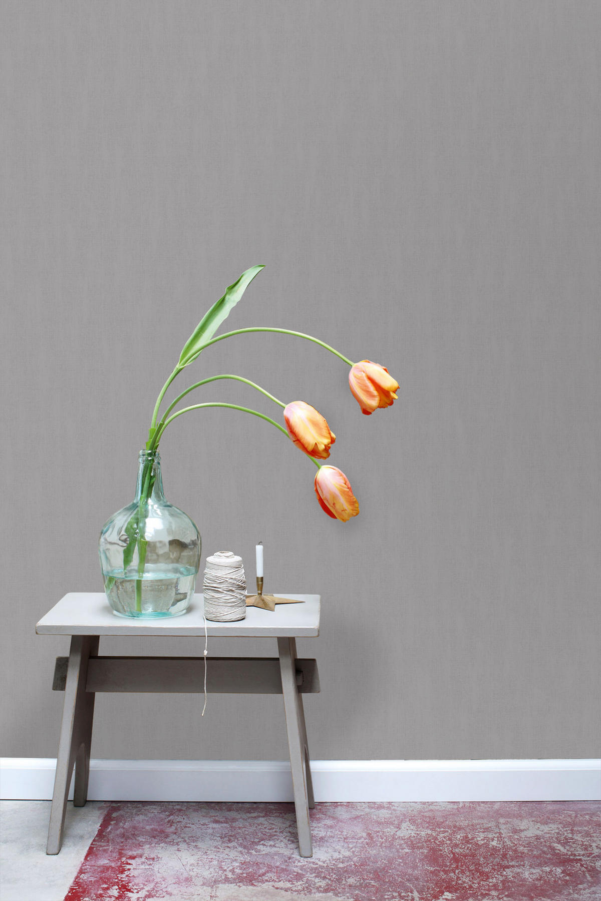 TAPETE mit malerischem Effekt 53 cm x 10.05 m - Braun, Papier (53/1000cm) - ESTAhome