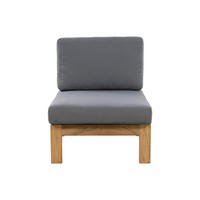 GARTENSESSEL - 1 Person - Holz, Platte - Grau, Naturfarben Hell - Grau, Holz (85/77/70cm) - Vente-Unique
