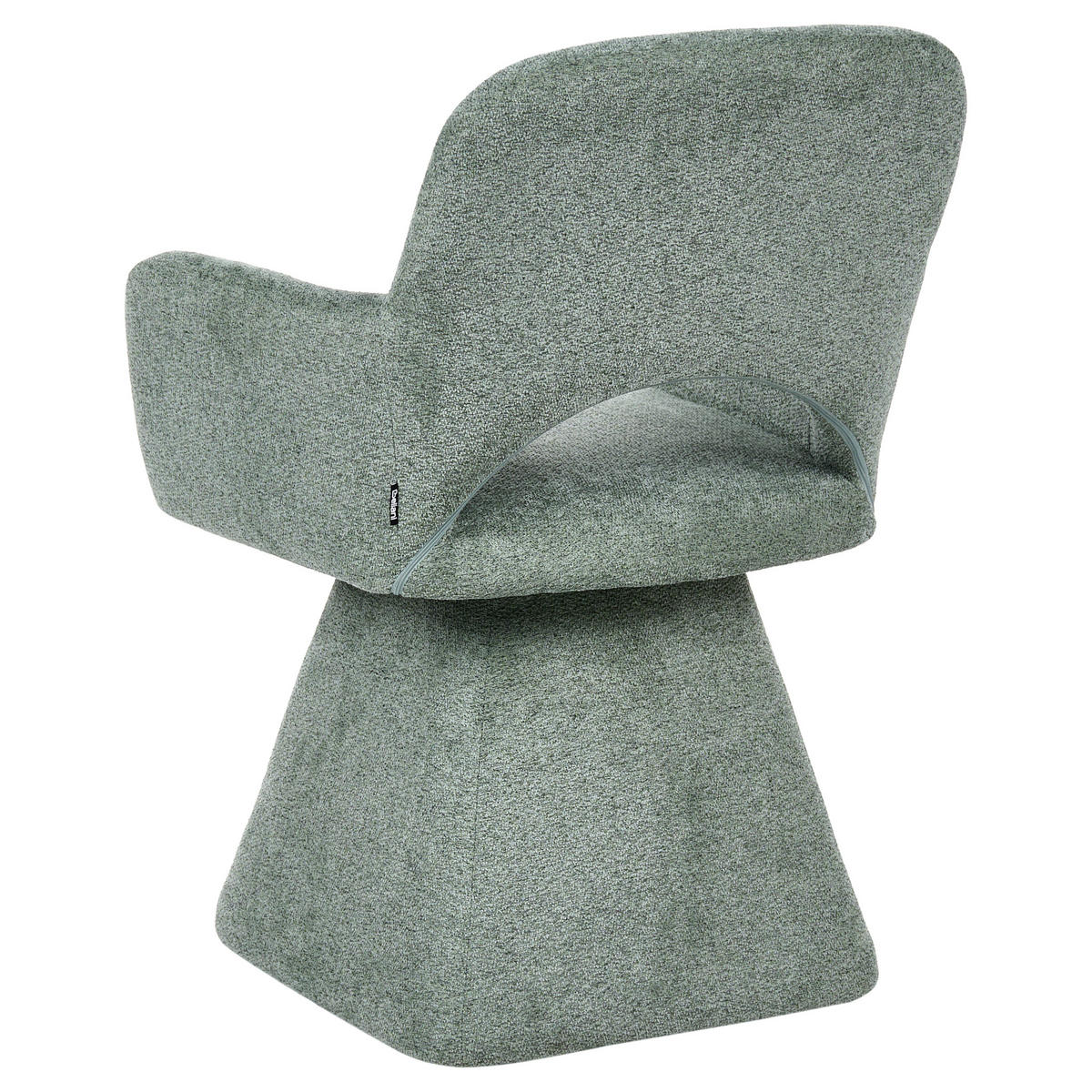 JÍDELNÍ ŽIDLE otočná Látka Tmavě zelená Vallby - zelená barva, textil (64/87/64cm) - Beliani